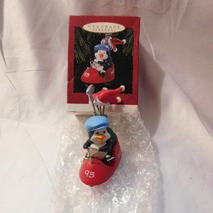 Hallmark Keepsake Ornament Putt-Putt Golf Penguin 1993